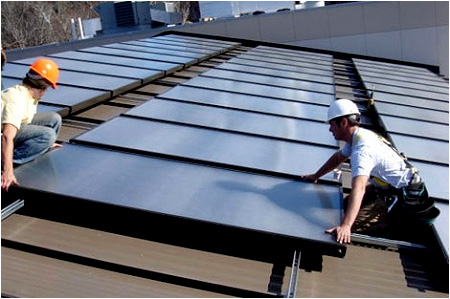 An example of Solar Water Heating An example of Solar Water Heating